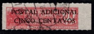 Ecuador - #RA44 Tobacco Stamp Surcharged - Used