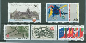 Germany #1568-1572 Mint (NH) Single (Complete Set) (Art)