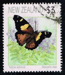 New Zealand #1077 Yellow Admiral; Used (3.50)