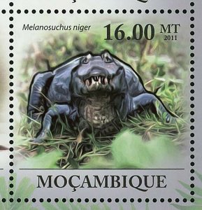 Crocodiles Stamp Melanosuchus Niger Reptile Souvenir Sheet MNH #4308-4313