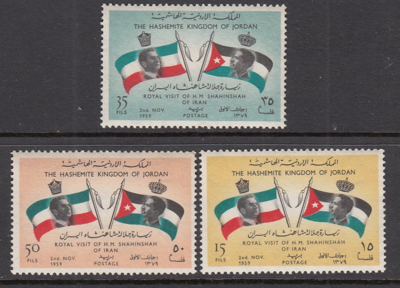 Jordan 371-373 Flags MNH VF