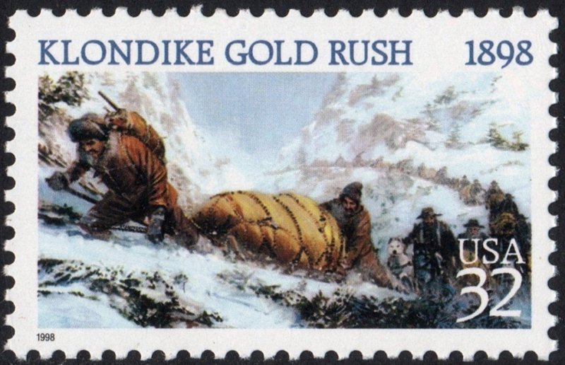 SC#3235 32¢ Klondike Gold Rush Centennial Single (1998) MNH