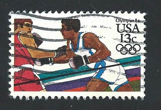 SC# 2051 - (13c) - Olympics '84, Boxing, used