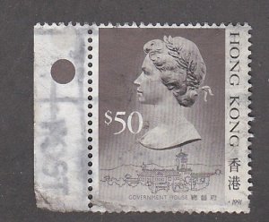 Hong Kong # 504d, QE Definitive, Dated 1991,  Used, 1/3Cat