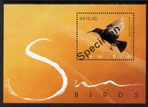 Namibia 2005 Sunbirds perf m/sheet overprinted SPECIMEN, ...
