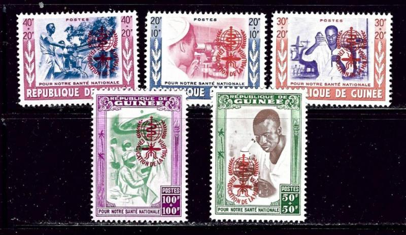 Guinea B25-29 MNH 1962 set