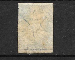 NEW ZEALAND 1862-64  2d  SLATE  BLUE    FFQ  IMPERF MLH  CP A2D6  SG 37 CHALON