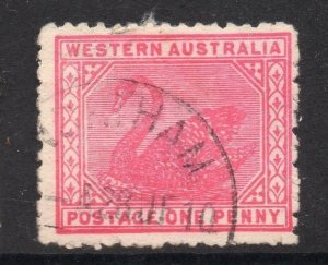 Western Australia Early Swan Type Town Postmark Fine Used 1d. 064447
