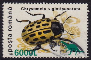 Romania - 1999 - Scott #4289 - used - Insect Scarab Surcharge