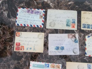 Stunning Lot of 13 Italy Covers Postal History to USA1922-1962