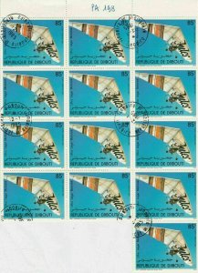 Rep. De Djibouti Man flying in Kite Stamps Decoupage Crafts or Collect Ref 28346