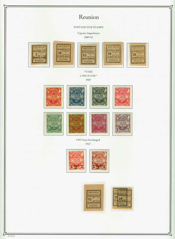 French Colonies - REUNION ISLAND 1885-1939 Fabulous MINT COLLECTION very high cv