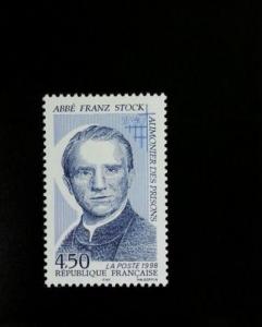 1998 France Father Franz Stock, Prison Chaplain Scott 2632 Mint F/VF NH
