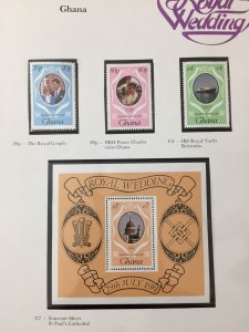 Lady Diana Royalty 1981 Wedding MNH+Sheets+Booklet Gambia Ghana Grenada UK316