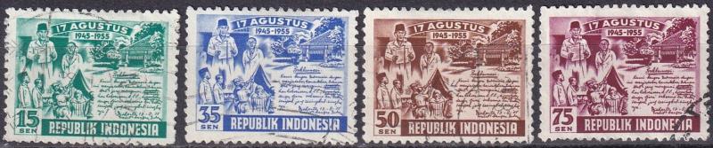 Indonesia #406-9 F-VF Used  CV $3.50  Z522