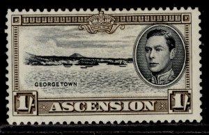 ASCENSION GVI SG44a, 1s black & sepia, M MINT.