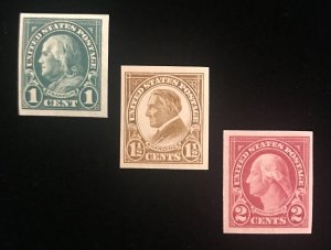 575 to 577 Imperforates US MNH F/VF set of 3