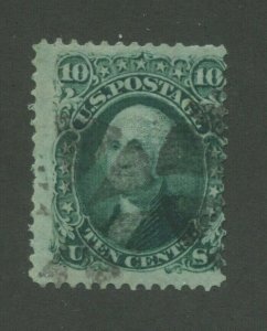 1867 United States Postage Stamp #96 Used Cork Postal Cancel