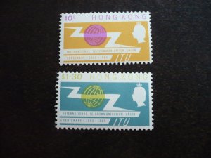 Stamps - Hong Kong - Scott# 221-222 - Mint Hinged Set of 2 Stamps