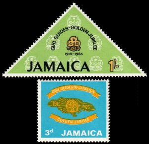 ✔️ JAMAICA 1965 - GIRLS SCOUTING JUBILEE - SC.  240/241 MNH ** [5CW4]