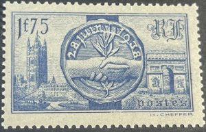 FRANCE # 352-MINT NEVER/HINGED--SINGLE--1938