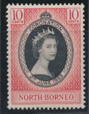 North Borneo  SG 371 SC# 260 MVLH  Coronation 1953