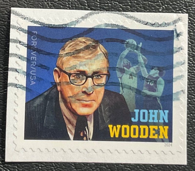 US #5833 Used Single OP John Wooden