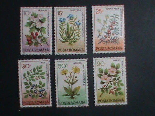 ​ROMANIA-1993-SC#3804-9 MEDICINAL PLANTS & FLOWERS -MNH  SET VERY FINE