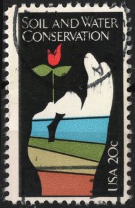 SC#2074 20¢ Soil and Water Conservation Single (1984) Used