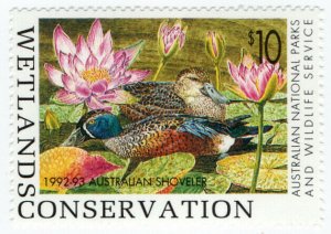 (I.B) Australia Cinderella : Wetlands Conservation $10 (National Park)