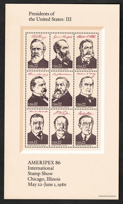 US Mint Sheet. Scott # 2218, MNH, Face = $ 1.98. Lot 230751 -07