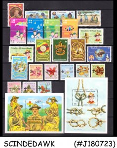 MINI SELECTION OF BOY SCOUTS STAMPS FROM DIFF. COUNTRIES 23-STAMPS + 4-M/S MNH