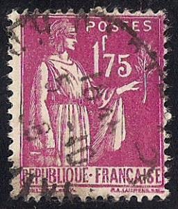 France #283 1.75FR Peace with Olive Branch Stamp used F