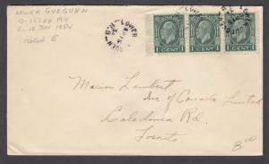 NEW BRUNSWICK SPLIT RING TOWN CANCEL COVER LOWER GUEGUEN