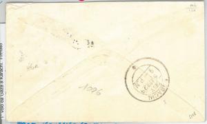 57901 -  ISRAEL Palestine - POSTAL HISTORY: first airmail cover GAZA to KARACHI