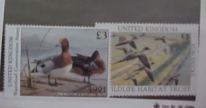 GREAT BRITAIN  DUCK  1990-1991  MINT NEVER  HINGED