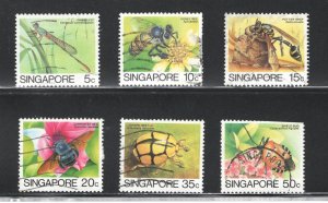 Singapore, Scott #435-6,458-9  VF, Used, Insects, ...5710212