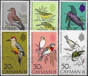 1974 Cayman Island birds I° 6v. MNH SG n. 337/342