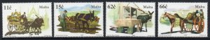 MALTA SG1441/4 2005 EQUINES IN MALTA MNH