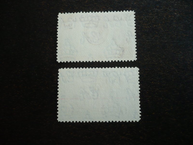 Stamps - Pitcain Islands - Scott# 4, 6 - Used Part Set of 2 Stamps