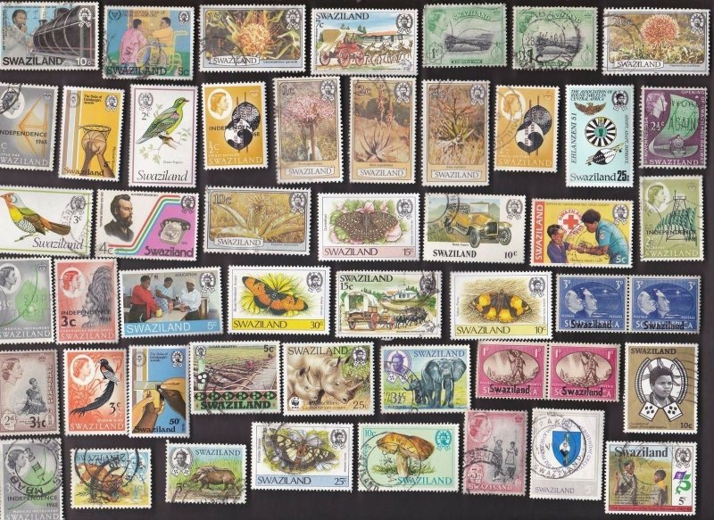 125 All Different SWAZILAND Stamps