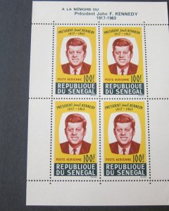 Senegal 1964 Sc C40a John F Kennedy set MNH