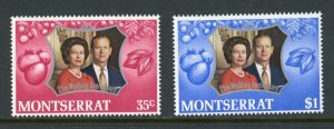 Montserrat 286-287 MNH 1972