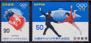 Japan, 1972, Winter Olympics - Sapporo, Mi#1104-05, MNH++