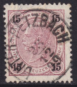 Austria - 1890 - Scott #57 - used - UNTER-RETZBACH pmk
