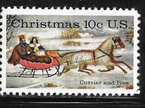 USA 1551: 10c The Road-Winter Currier and Ives, MNH, VF