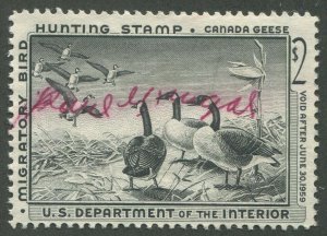 UNITED STATES RW25 1958 DUCK STAMP