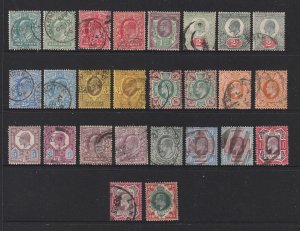 Great Britain the Edward 7th set used to 1/- unsorted