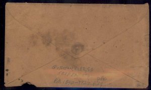 CSA Gillisonville SC South Carolina Civil War Confederate Stampless Paid C 92871