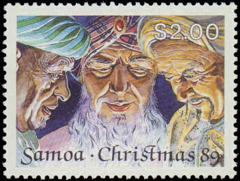 Samoa #765-768, Complete Set(4), 1989, Christmas, Never Hinged